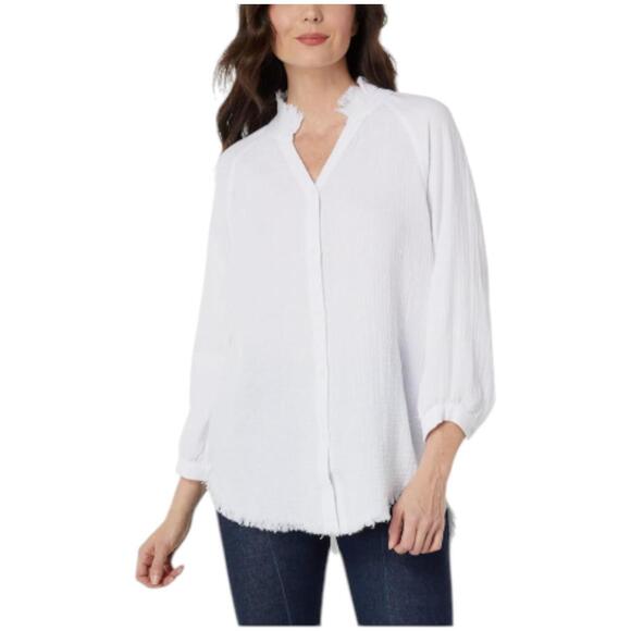 Vince Camuto Tops - Vince Camuto Women's Raglan 3/4 Sleeve Ultra White - Regular